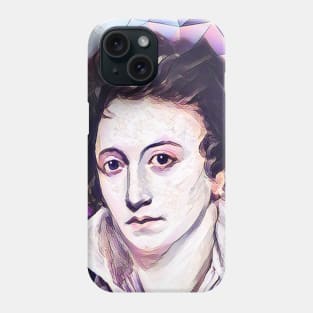 Percy Bysshe Shelley Pink Portrait | Percy Bysshe Shelley Artwork 8 Phone Case