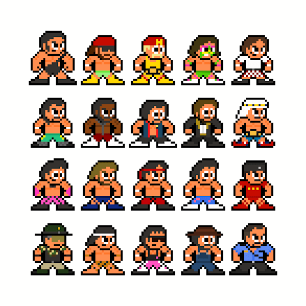 80s WWF 8-bit Pixel Art by 8-BitHero