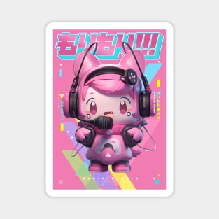 MC HAPPY - AUDIO THINGYS COLLECTION | Anime Manga Kawaii Chibi Musician Pop Art Design | PROUD OTAKU Magnet