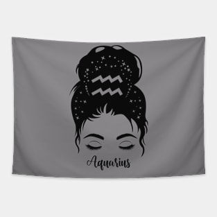 Aquarius Woman Zodiac Tapestry