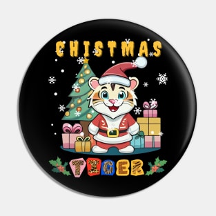 Santa Claws: A Tiger's Christmas Wish Pin