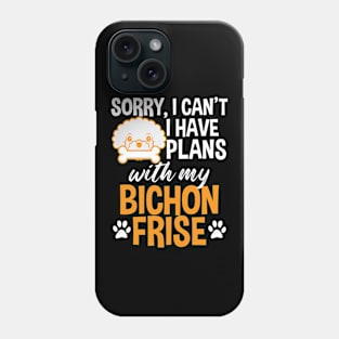 Bichon Frise Gift Funny Bichon Owner Tee Busy With My Bichon Phone Case