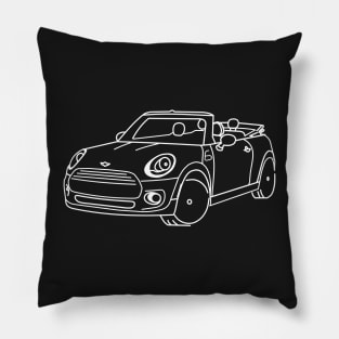 Mini Cooper Convertible Pillow