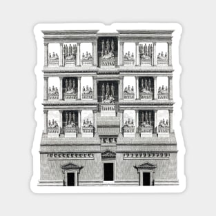 Roman and family habitat tower Magnet