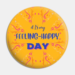 feeling happy blue Pin