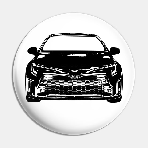 GR Corolla Morizo Sketch Art Pin by DemangDesign