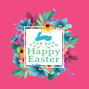 Colorful Easter Floral T-Shirt