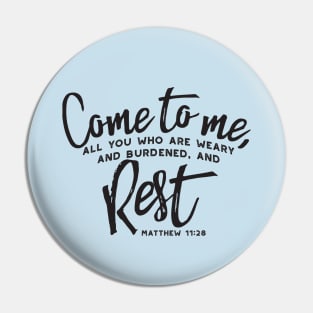 Matthew 11 Encouraging Bible Verse Pin