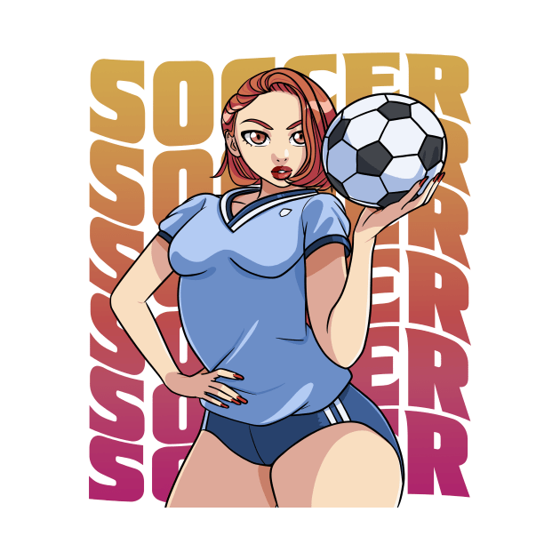 Female Soccer Player Boys Girls Goalkeeper Futbol Lover Gift by Noseking