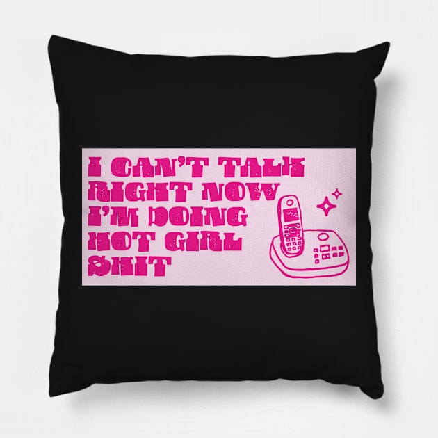 I can’t talk right now Pillow by hrose524