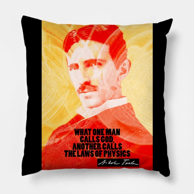 Nikola Tesla Quote 5 Pillow by pahleeloola