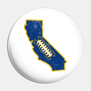 California Football, Retro - White Pin