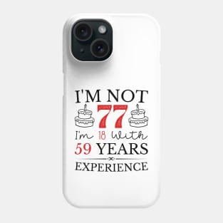 Funny 77th birthday women 77 years old mom Christmas Phone Case