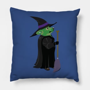 Corgi Witch Pillow