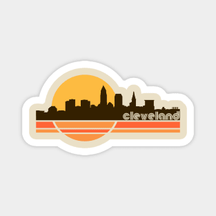 Cleveland Ohio Retro 70s Tourist Souvenir Magnet