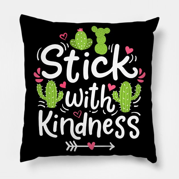 Cactus Kindness Pillow by CreativeGiftShop