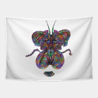 Butterfly with man Tapestry