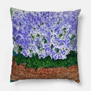 Sage Blossoms in the Herb Garden Pillow