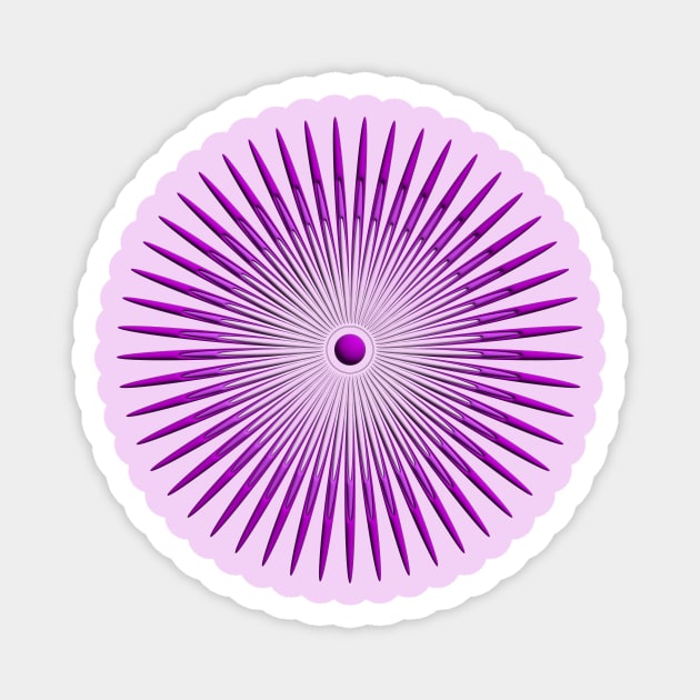 concentric purple Magnet by desingmari