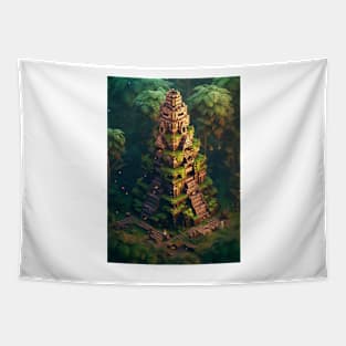 Jungle Pyramid Tapestry