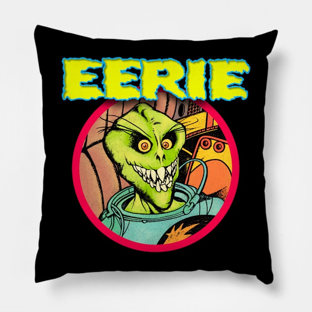 Eerie Cover Pillow by Rosado