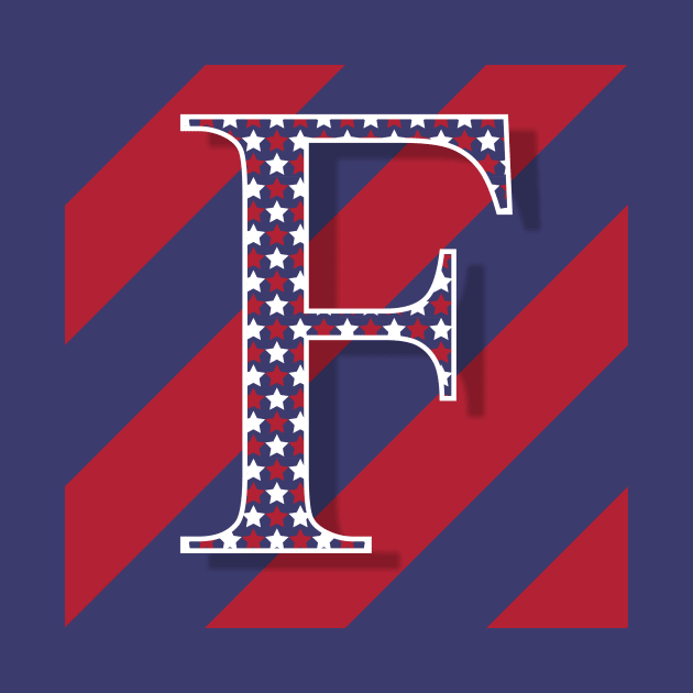 Old Glory Letter F by ArtticArlo