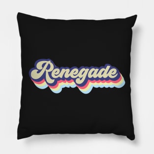 Renegade Typography Pillow