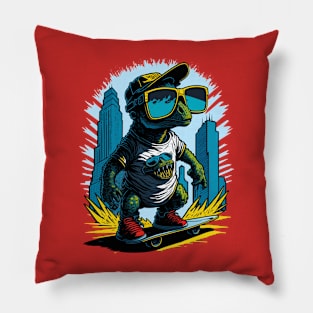 Dinosaur Skater Pillow