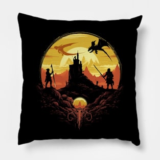 Epic Quest - RPG Adventure Design Pillow