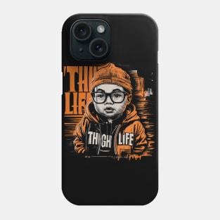 Baby Thug Life Design in Playful Colors Phone Case