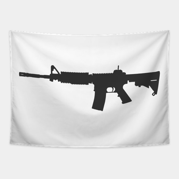 M4 Gun Metal Tapestry by GreenGuyTeesStore