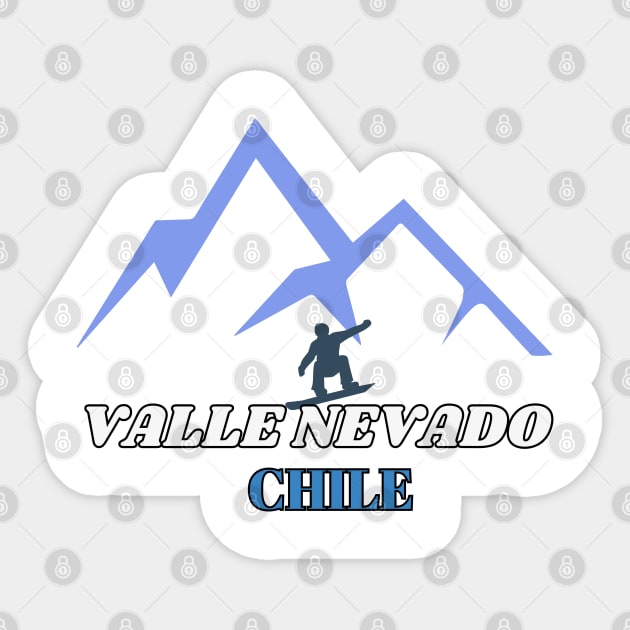 Ski Valle Nevado, Chile - Valle Nevado - Sticker | TeePublic