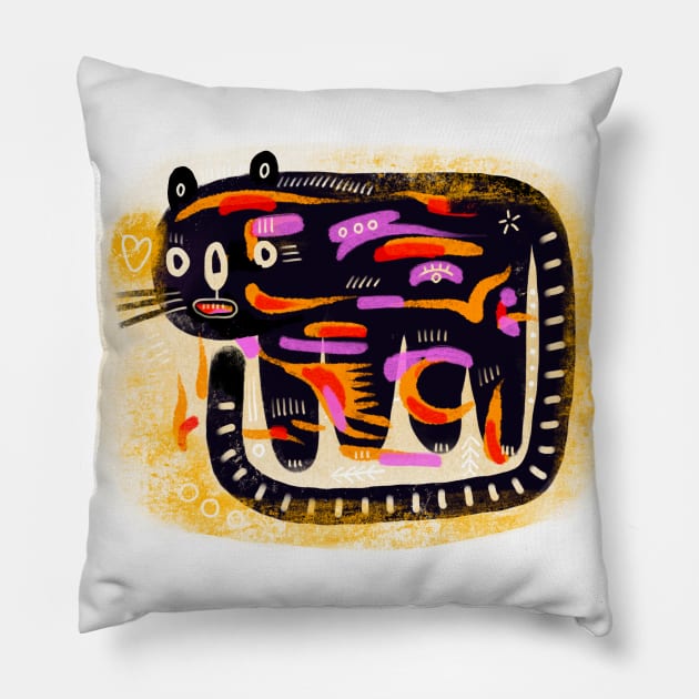 Cat Pillow by Daria Kusto