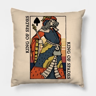 Original Standard Character of Playing Card King of Spades Pillow