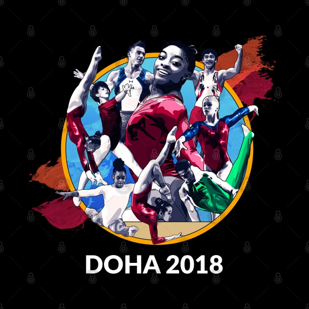 Doha 2018 Graphic (Dark) by GymCastic