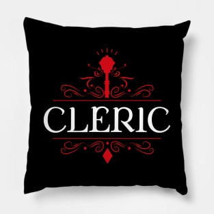 Cleric Game Night Uniform Tabletop RPG Character Classes Series Pillow