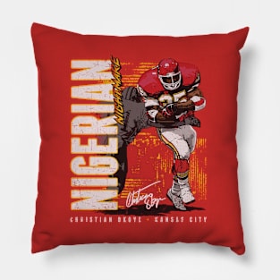 Christian Okoye Kansas City Vertical Pillow