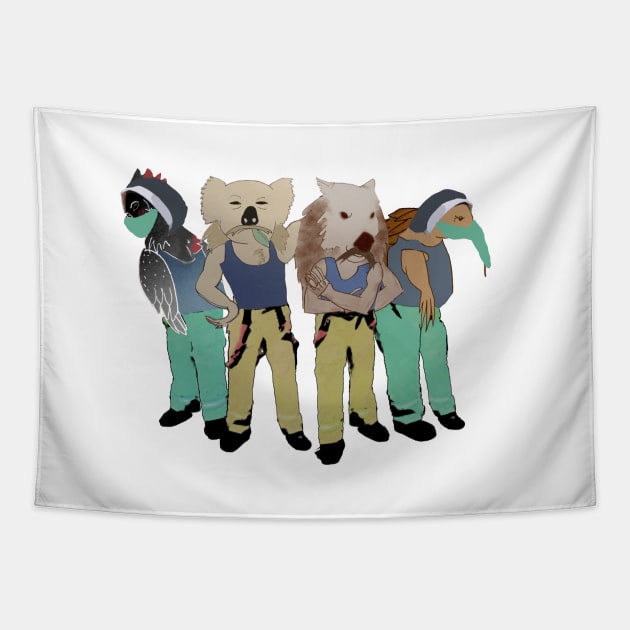 Australian Essential Crew Tapestry by mjohmy