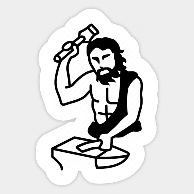 Hephaestus - Greek - Sticker | Teepublic