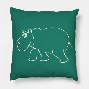 funny hippo Pillow