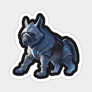 Badass Frenchie in Jotunheim Armor Version 3 Magnet