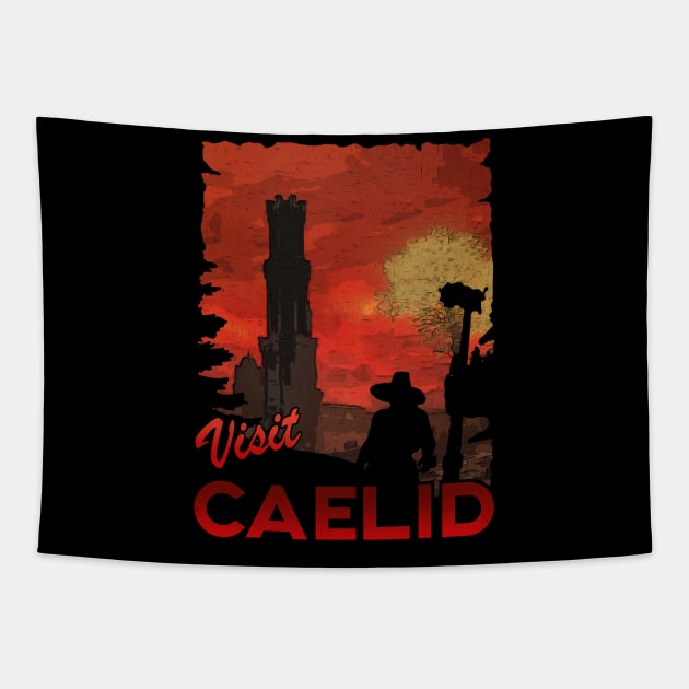 Visit Caelid - Elden Ring Tapestry by Polomaker