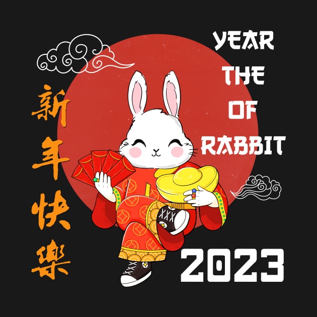 Happy Chinese New Year 2023 - Year of the Rabbit 2023 by Jhon Towel