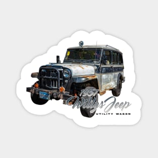 1957 Willys Jeep Utility Wagon Magnet