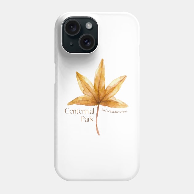 centennial park - land of invisible strings - for light colored shirts Phone Case by shoreamy