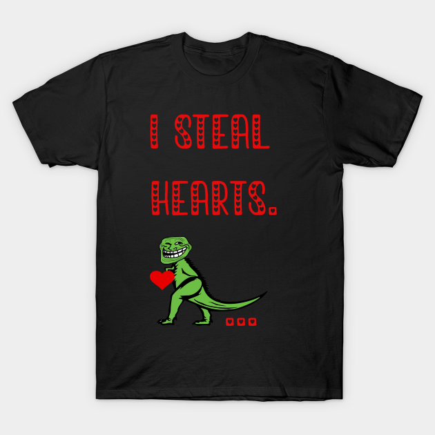 Discover I i Steal Hearts Trex Dino Cute Baby Boy Valentines Day Gift 2021 - I I Steal Hearts Trex Dino Cute Baby - T-Shirt