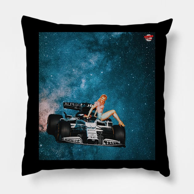 Tauri Space F1 Pillow by visionofbrain