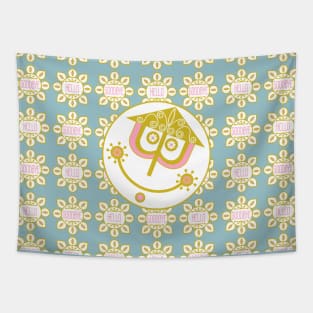 Small Flower Face Tapestry