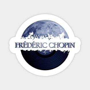 Frédéric Chopin blue moon vinyl Magnet