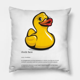 Duck Face Pillow